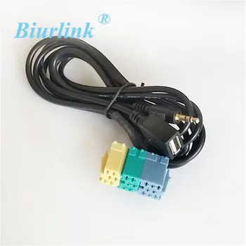 Biurlink Автомобильный Радиоприемник MINI ISO 20Pin Порт AUX/USB Входной Разъем AUX USB Аудио Кабель Адаптер для Hyundai KIA