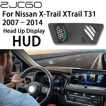 ZJCGO Авто HUD Дисплей Автомобильный Проектор Сигнализация Головной Дисплей Спидометр Лобовое Стекло для Nissan X-Trail XTrail T31 2007 ~ 2014