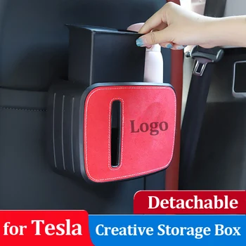 Автомобильное Креативное Мусорное ведро для Tesla Модели 3 Y X S, Мусорное ведро, Держатель для мусора на спинке заднего сиденья, Органайзеры для хранения, Аксессуары для ведра